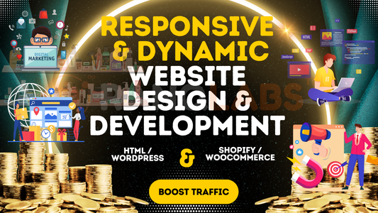 End-to-End Responsive & Dynamic Website Development (Shopify, HTML, & WordPress)